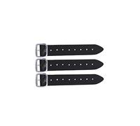 Kilt Strap with Buckle Extender Black Genuine Leather Straps 1.25 inch Wide 8 inch Length Set of Three - Highland Kilt for Men Extension - Men's Kilts straps 3Pcs
