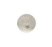 Kilt Thistle Buttons for Uniform Jacket Price Charlie Coat Argyll Vest Scottish Decorative Arts Craft Project, Silver Round -10 Pcs