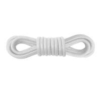 Kilter Traditional Thin Round Waxed Cotton Shoelaces - White - 120cm (1 Pair)