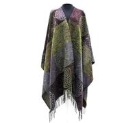 Kilts Wi Hae Calzeat of Scotland Celtic Knot Nighshade Chenille And Wool Ruana