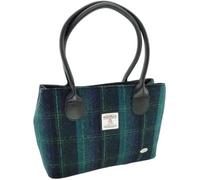 Kilts Wi Hae Cassley Blue Harris Tweed Tartan Ladies Tote Grab Handbag Purse
