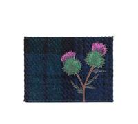 Kilts Wi Hae Highland Thistle Harris Tweed Leather Academy Card Holder