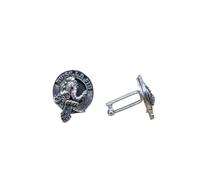 Kilts Wi Hae Kennedy Clan Crest Pewter T-Bar Cufflinks, silver