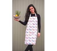 Kilts Wi Hae Lovely Hairy Coo Scottish Multicoloured Highland Cow 100% Cotton Cooking Apron