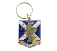 Kilts Wi Hae Metal Keyring Bag Hanger Featuring A Map Of Scotland