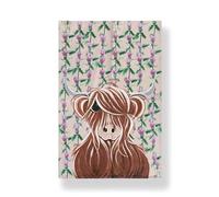 Kilts Wi Hae 'Miss Thistle' Highland Cow Tea Towel