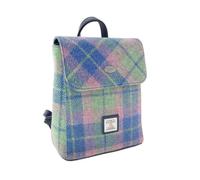Kilts Wi Hae Pastel Blue Green Pink Tartan Check Harris Tweed 'Mini' Backpack Handbag Purse