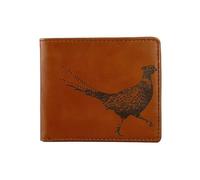 Kilts Wi Hae Scottish Engraved Pheasant Real Leather Wallet and Card Holder