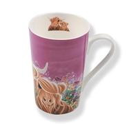 Kilts Wi Hae Scottish 'Fields of Love' Highland Coo Cow Conical China Mug