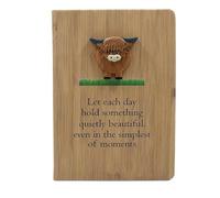 Kilts Wi Hae Scottish Highland Cow 3D Character Plain Paper Notebook With Wording
