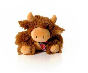 Kilts Wi Hae Scottish Highland Cow Plush Teddy With Tartan Scarf - 13cm