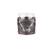 Kilts Wi Hae Stunning Chocolate Bronze Scottish Higland Cow Whisky Glass and Pewter Tumbler