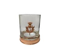 Kilts Wi Hae Stunning Copper Plated Scottish Thistle Whisky Tumbler