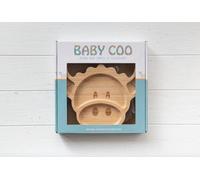 Kilts Wi Hae Super Cute Scottish Hairy Coo Childrens Bamboo Segmented Suction Dining Plate