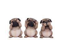 Kilts Wi Hae Three Wise Pugs - Hear No, Speak No, See No Evil Figurines