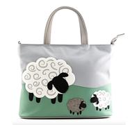 Kilts Wi Hae Valais Leather Field Of Sheep Grey Green Multiway Grab Bag