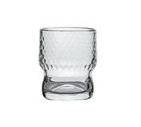 KILUOMUG 300ml/10oz glass fresh design sense striped cup household exquisite high temperature resistance-hammer pattern
