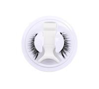 Kilzerin Magnetic Lashes, Reusable Magnetic Eyelashes with Lash Applicator, 3D Faux Silk Lashes, No Glue, Easy to Apply, Up to 50 Uses, Lightweight and Comfortable (Simple)