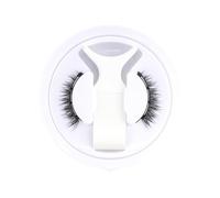 Kilzerin Magnetic Lashes, Reusable Magnetic Eyelashes with Lash Applicator - 3D Faux Silk Lashes, No Glue, Easy to Apply, Up to 50 Uses, Lightweight & Comfortable, for Daily & Party Makeup (Natural)