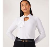 Kim & Co Deluxe Brazil Jersey Long Sleeve Bow Top DUSKY,ROSE LARGE