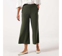 Kim & Co Deluxe Brazil Jersey Sailor Cropped Trouser Petite KHAKI EXTRA SMALL