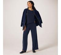 Kim & Co Divine Knit 1.5" Elastic Waist Wide Leg Trousers MOCCA 3XL