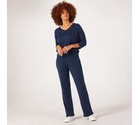 Kim & Co Divine Knit Carla Flared Petite Trousers CARDINAL RED 2XL