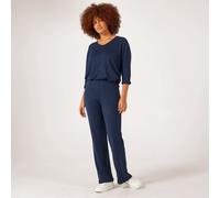 Kim & Co Divine Knit Carla Flared Standard Trousers CARDINAL RED 2XL