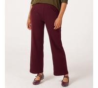 Kim & Co Divine Knit Kristy Straight-Leg Standard Trousers BORDEAUX 2XL