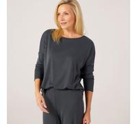 Kim & Co Divine Knit Long Sleeve Relaxed Top BORDEAUX 2XL