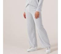 Kim & Co Houndstooth Sweater Jaquard Kati Straight Petite Trousers GREY MULTI 2XL