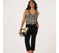 Kim & Co Soft Millennium Narrow Leg Cropped Standard Trousers with... LATTE 2XL