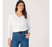 Kim & Co Soft Touch Rib Knit V-Neck Button Cardigan DUSKY,ROSE EXTRA SMALL