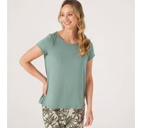 Kim & Co Viscose Rich Short Slv Basic T-Shirt CHAMBRAY BLUE 2XL