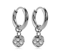 Kim Johanson® Stainless Steel Women's Multi Layer Necklaces, Bracelets, Earrings & Anklets in Silver, Gold & Rose Gold, Boho Jewellery for Women, Circle Chain, Waterproof, Stainless Steel