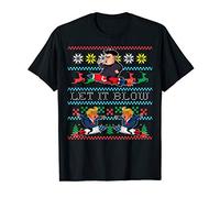 Kim Jong Un Let it Blow Ugly Christmas Sweater Design Meme T-Shirt