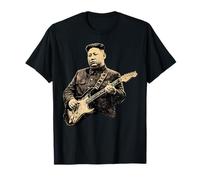 Kim Jong Un Playing Electric Guitar Rock Music Superstar T-Shirt