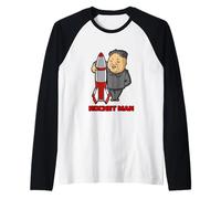 Kim Jong-un Rocket Man T-Shirt Raglan Baseball Tee