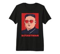 Kim Jong-un Rocketman North Korea Art Premium T-Shirt