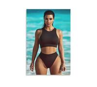 Kim-Kardashian Hot Hot Actress Idol Goddess Celebrity Poster (50) Poster Print Art Wall Painting Canvas Posters Modern Bedroom Decor 24x36inch(60x90cm)