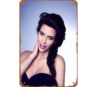Kim Kardashian Retro Plaque Metal Tin Sign Vintage Poster for Home Bar Coffee Wall Decor 8x12 Inch Gifts