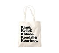 Kim, Kylie, Khloe, Kendall & Kourtney Tote Bag - natural One Size
