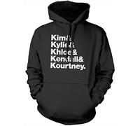 Kim, Kylie, Khloe, Kendall & Kourtney Unisex Hoodie - Black XX-Large