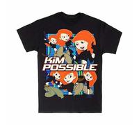 Kim Possible Unisex Cotton Tee Shirt Men's Black T-Shirt XL