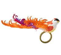 Kim Seybert Chirp Napkin Rings, Pink and Orange, Set of 4