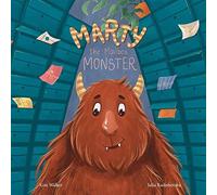 Kim Walker Marty the Mailbox Monster Paperback Book in White Kim Walker White