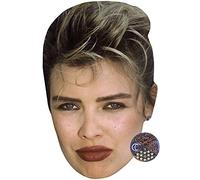 Kim Wilde (Dark Lipstick) Celebrity Mask, Flat Card Face, Fancy Dress Mask