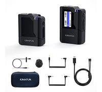 KIMAFUN 2.4G Wireless Lavalier Microphone System, Compact Wireless Transmitter and Receiver for Camera,Smartphone,iPhone,Android Phone,Vlog,TikTok YouTube Facebook Live Streaming,Interview,Recording