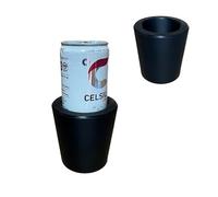 Kimalab Slim Can Universal Cup Holder Adapter Slim Cup 8.4 oz / 12 oz can Holder Expander Car Cup Holder Fits Red Bull Celsius Energy Drink Michelob White Claw Truly Black (Single Holder)