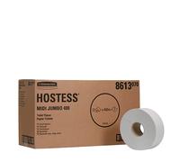 Hostess, 8613, Jumbo Roll Toilet Tissue, 1 ply, White, 12 rolls x 1000 sheets
